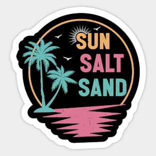 Sunshine Tropical Beach Summer Vacation Sun Salt Sand Summer Sticker